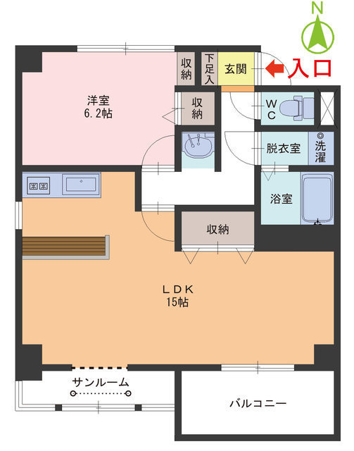 ヴィラ岡本の間取り