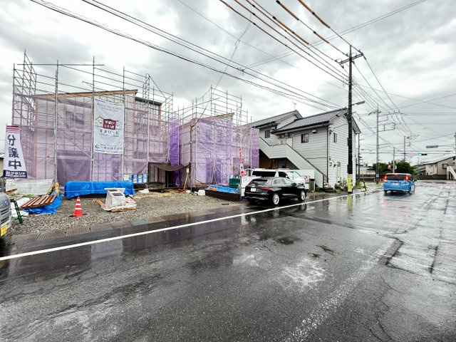 新築　前橋市幸塚町第２　Livele Garden.S　2号棟の前面道路含む現地写真|現地写真　南西側接道幅員約7.1ｍ　