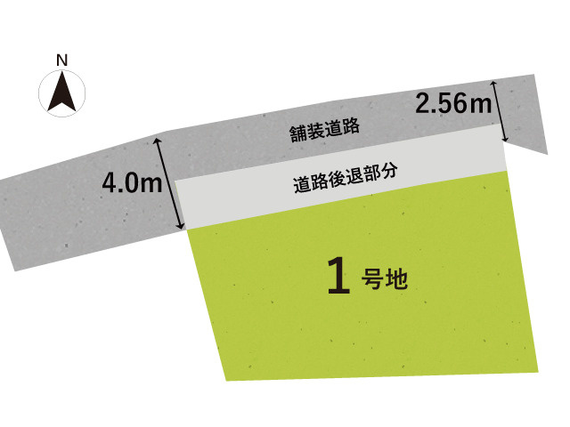大津市本宮二丁目　新築戸建の土地図