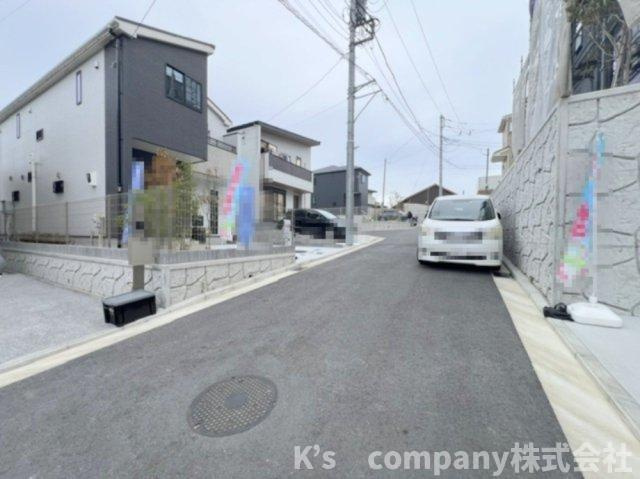 藤沢市辻堂太平台2丁目　新築戸建　1号棟の前面道路含む現地写真|前面道路の様子です◇