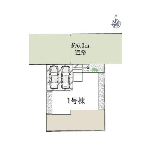 牛久市南7丁目　新築戸建の区画図
