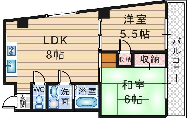 エレガンス穂積５号館の間取り