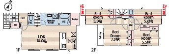 藤沢市辻堂太平台2丁目　新築戸建　3号棟の間取り|4LDK☆