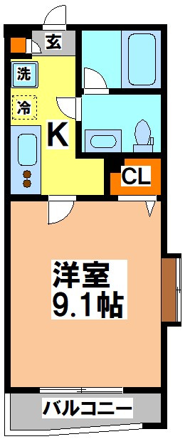 武蔵野市関前５丁目の賃貸マンションの間取り