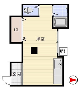 コーポ旗塚の間取り
