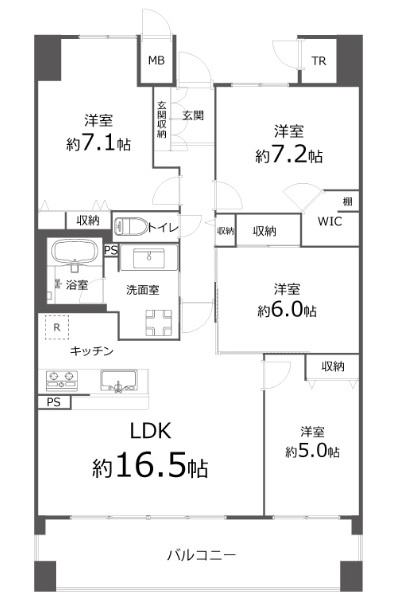 リブコートオリジンの間取り