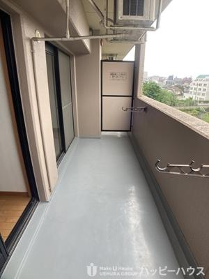 福岡市南区平和１丁目の賃貸マンションのバルコニー