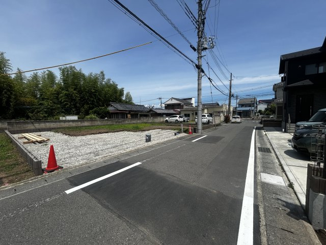 新築　高崎市倉賀野町第37　Livele Garden.S　1号棟の前面道路含む現地写真|現地写真　東側接道幅員約5.1ｍ
