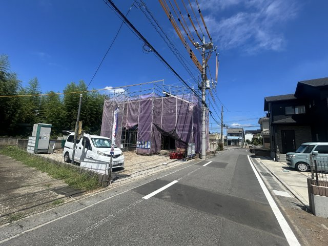 新築　高崎市倉賀野町第37　Livele Garden.S　1号棟の前面道路含む現地写真|現地写真　東側接道幅員約5.1ｍ