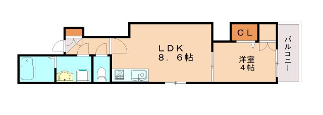 エルグランド湊川公園の間取り