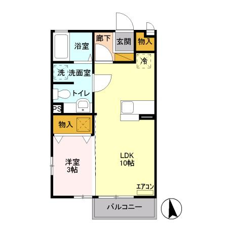 ホワイトミーティアAの間取り