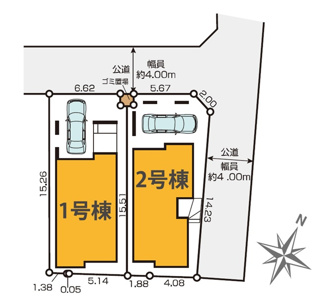 【区画図】 | 練馬区北町8丁目　新築戸建　1号棟 9999万円