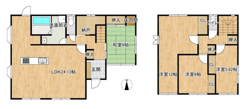 神戸市垂水区桃山台3丁目の間取り