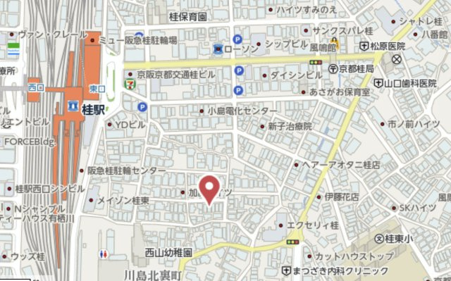 京都市西京区川島北裏町　中古戸建の地図