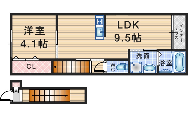 カステリーノの間取り