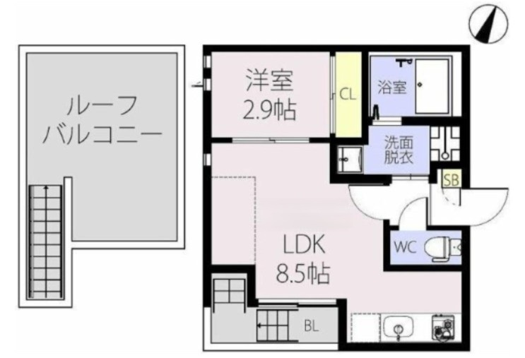 柏市東２丁目のアパート