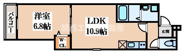 【間取り】 | フジパレス忍ケ丘Ⅲ番館