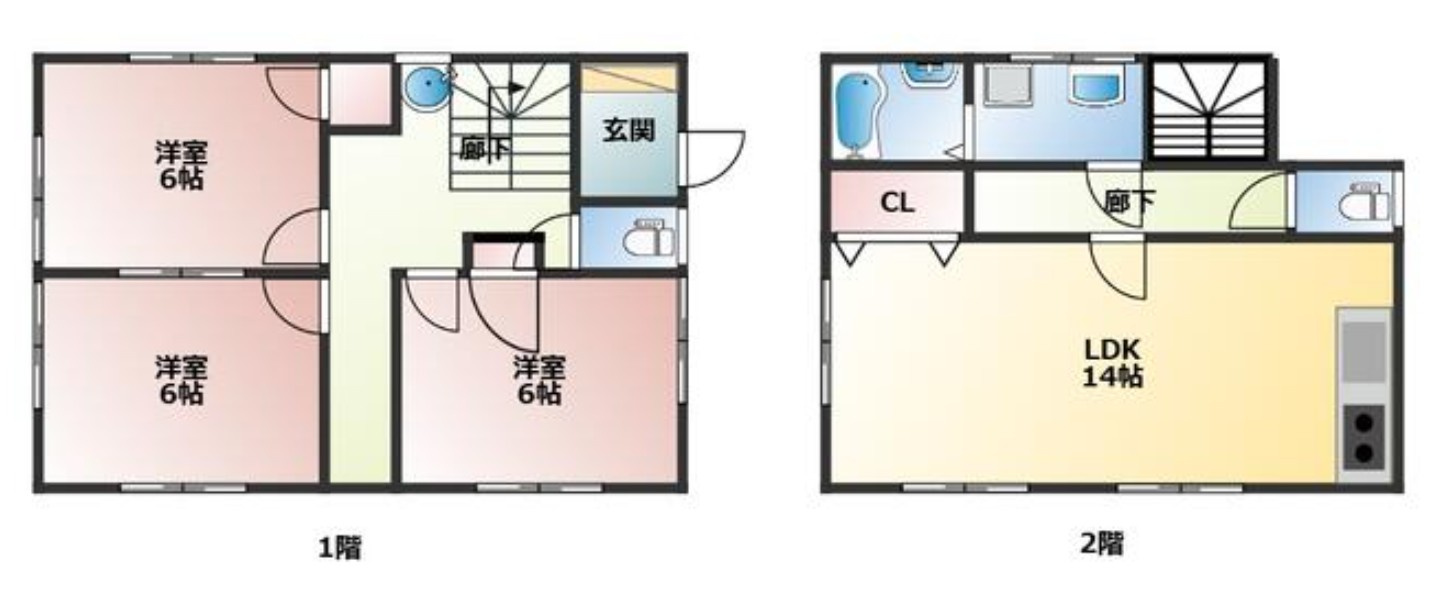 【中古戸建】本庄市都島の間取り|■間取り図｜敷地面積：133.80（約40.47坪）　建物面積：114.27（約34.56坪）