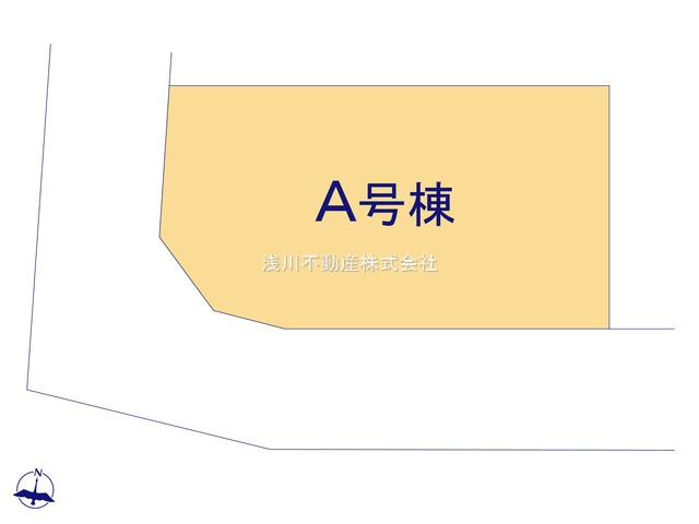 八王子市　長沼町　新築一戸建て　３期の区画図|～南西角地につき陽当たり・風通しも良好です～
