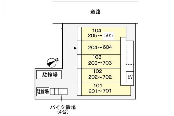 エーデルワイスの駐車場