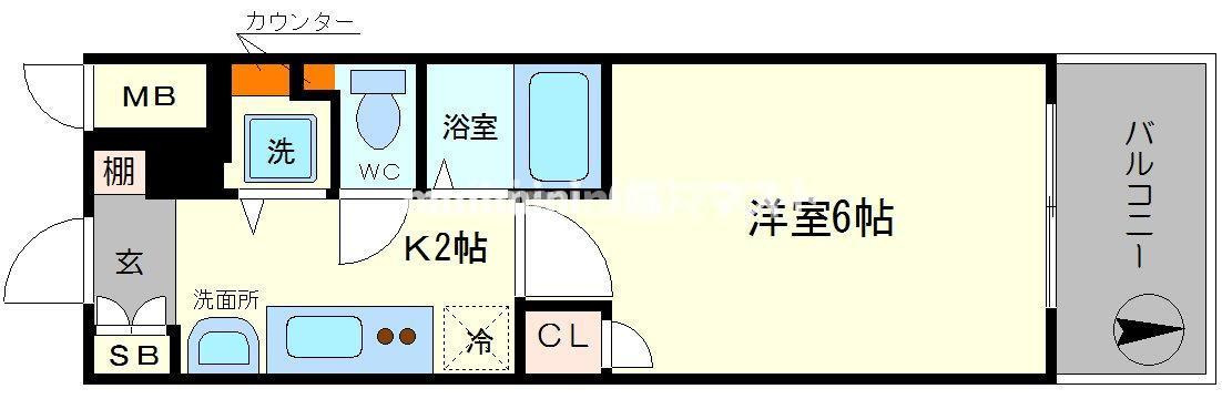 プレサンス難波元町の間取り