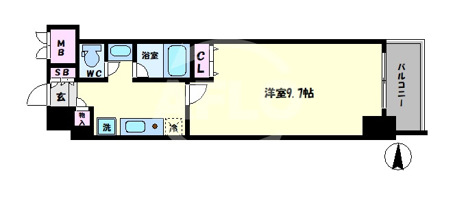 アリヴィオ夕陽ヶ丘　五条小学校区の間取り|アリヴィオ夕陽ヶ丘　間取り