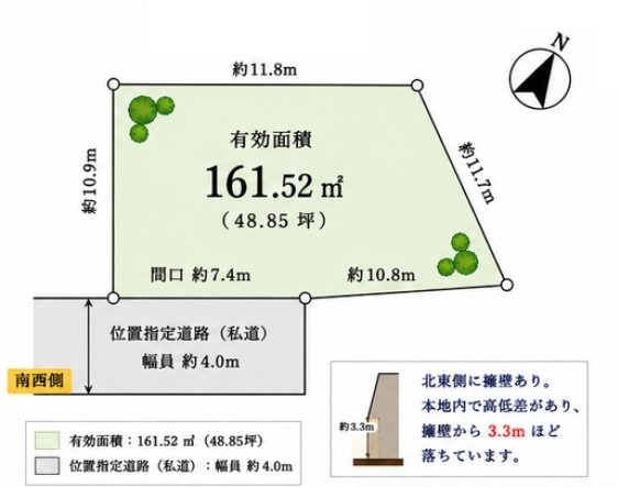 杉並区和田1丁目　建築条件無し売地