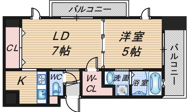 ルグラン弐番館の間取り