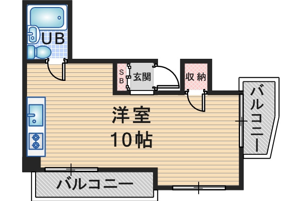 クレール曽根の間取り