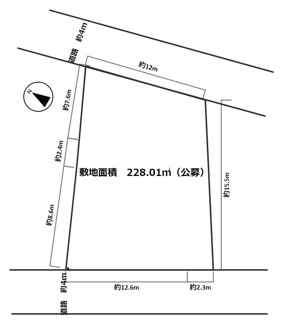 【土地図】 | 朝霧東町1丁目土地