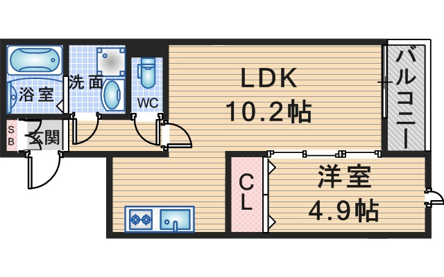 Riemon蛍池の間取り