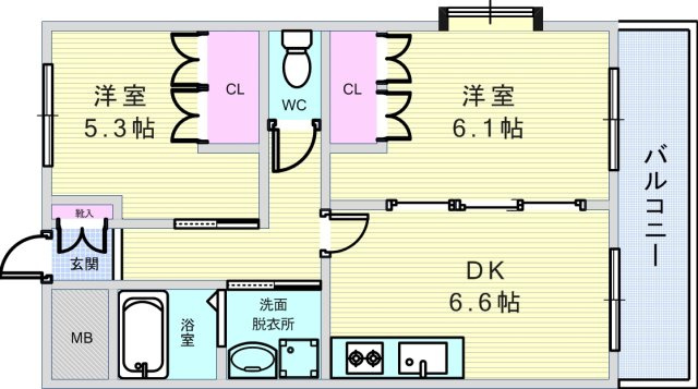 クレアートの間取り