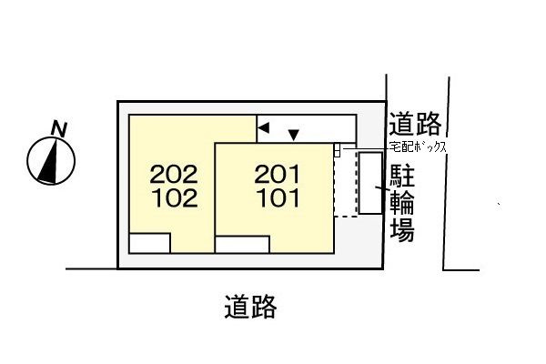 メルベーユの駐車場