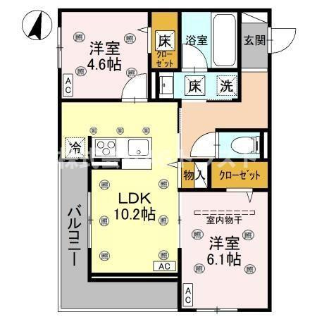 【間取り】 | Noble villa東大成