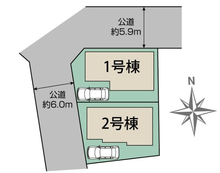千葉市緑区あすみが丘１丁目の区画図