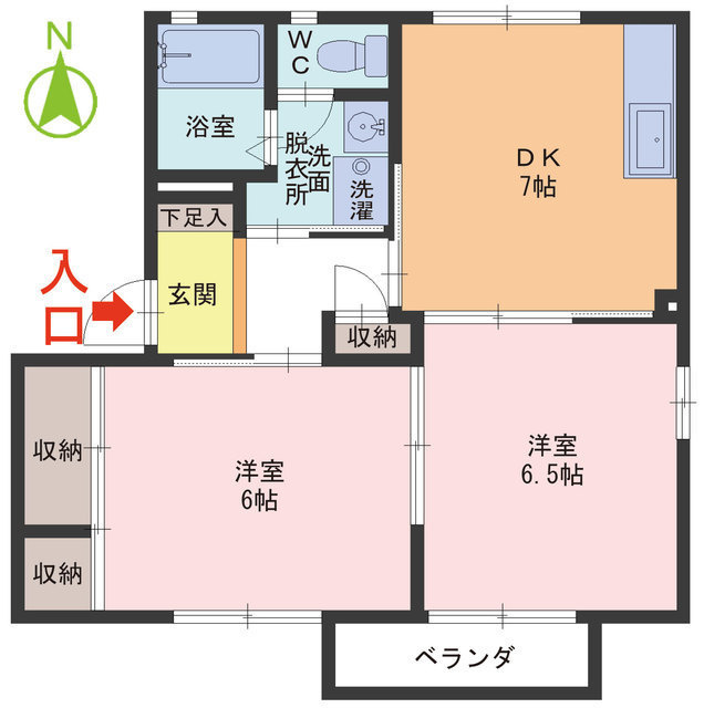 ピュアフラッツの間取り