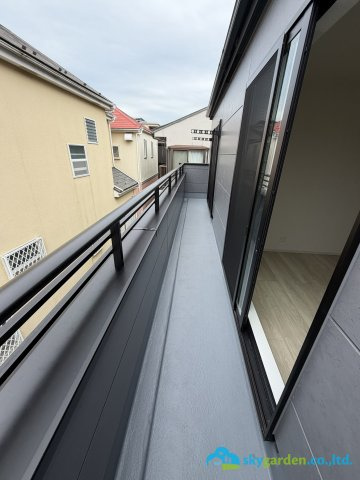 平塚市桃浜町1期　新築戸建　全1棟1号棟のバルコニー