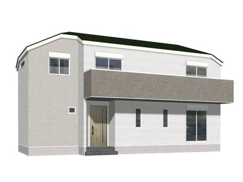 【横浜市都筑区勝田町1066-1全3棟新築戸建て】★仲介手数料無料★（勝田小学校・早渕中学校）の外観パース