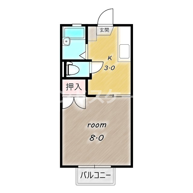 タカダハイツの間取り|高崎、前橋エリアのお部屋探しはエンドスケープまで！お客様の理想お聞かせ下さい♪