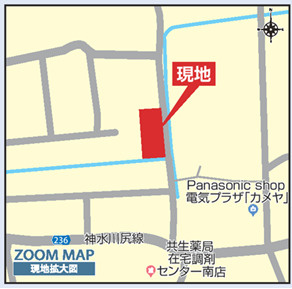ブルーミングガーデン／南区御幸笛田3丁目／4号棟の地図