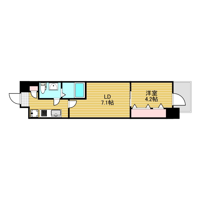 ファーストフィオーレ江坂公園の間取り