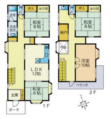【間取り】 | 伊東市宇佐美　戸建