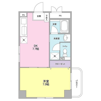 【間取り】 | エスポワール西大島 | 間取りです。