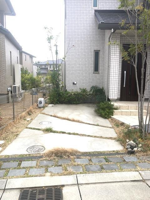 涼風町戸建の庭