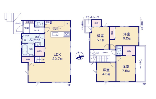 【間取り】 | 福岡市西区生松台1丁目3期　3号棟（全3棟）【仲介手数料無料・0円】 | 平日、土日祝日もお好きな日時にご見学可能です。お気軽にお問合せ下さい。