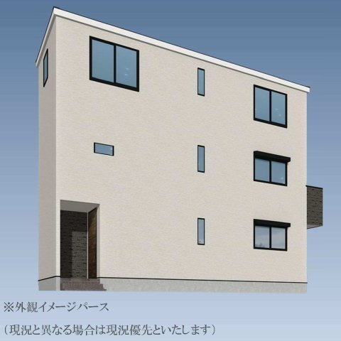 【横浜市南区井土ケ谷中町29-3新築戸建て】★仲介手数料無料★（大岡小学校・南中学校）の外観パース