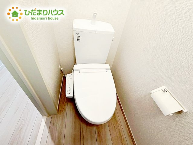 【トイレ】 | 水戸市住吉町5期　新築戸建 | 節水できるトイレで、少ないお水でもしっかりと洗浄してくれます！