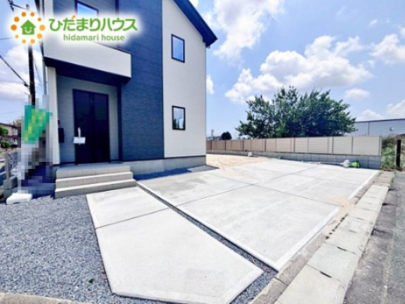 【駐車場】 | 水戸市住吉町5期　新築戸建 | マイホームなら駐車場代がかかりません。しかも、自宅の駐車場で洗車が出来ます！