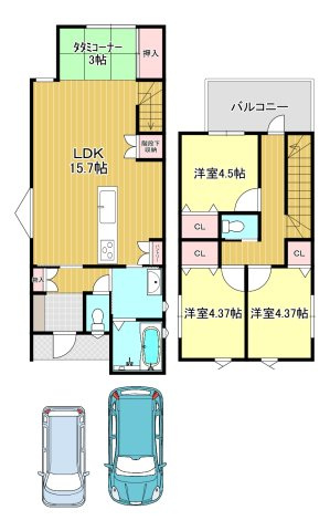 岸和田市南町　土地の参考プラン