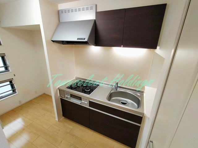 鎌倉市上町屋のアパートのキッチン